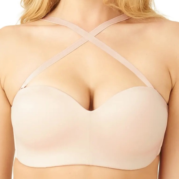 WACOAL women’s 38DDD wirefree convertible strapless tan bra style 854372 NWT - Picture 3 of 11